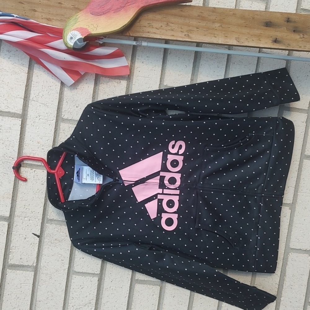 Adidas Hoodie/Pink Dots - Picture 3 of 11
